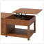 Table basse relevable avec compartiment caché, tablette ouverte et bureau réglable pour une utilisation polyvalente-1543077220