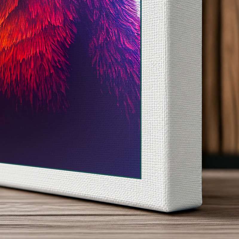 Vibrant Bear Portrait Modern - Print, 30x20 - 76.2 x 50.8 cm, White Border