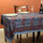 Block Print Cotton Floral Tablecloth Rectangle-319336983-319336980