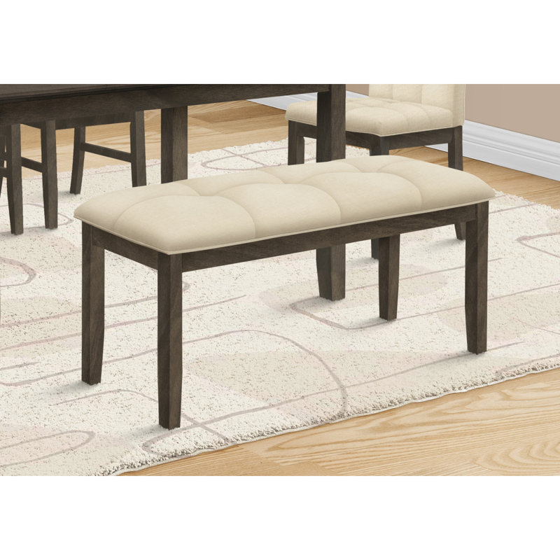 Banc rembourré 100% polyester Jearldine