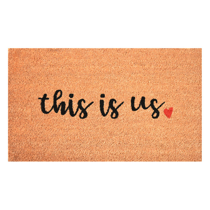 Tapis de porte intérieur / extérieur 48 po x 24 po This Is Us, L 24 po x L 48 po
