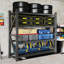 Étagère de garage très résistante, 6000 lb, très grandes tablettes réglables en métal (H 69 po x l 75 po x P 23,7 po), unité de rangement industriel pour entrepôt, noir