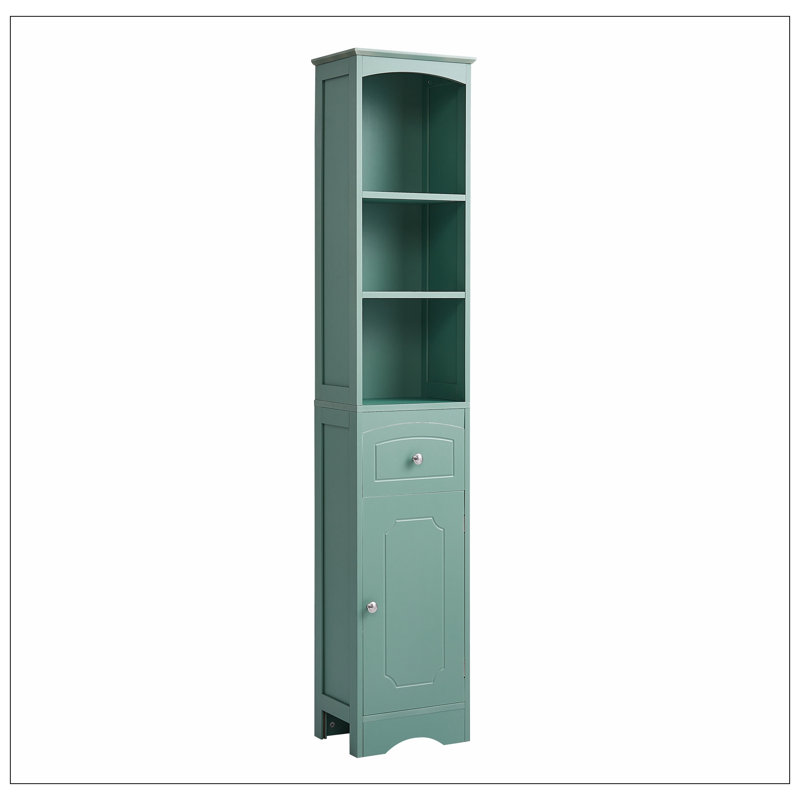 Jard Freestanding Bathroom Cabinet Tall Bathroom Cabinet, Freestanding Storage Cabinet with Drawer, MDF Board, Adjustable Shelf,