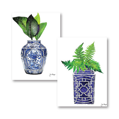 " In Your Vase I & II " 2 Piece Art Graphic Art Print