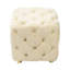Siège en velours beige - élégant et confortable. Rangement dissimulé. Idéal pour la chambre à coucher, la table de bout moderne et polyvalente. Velours doux, fabrication. Pour la chambre à coucher-707682648