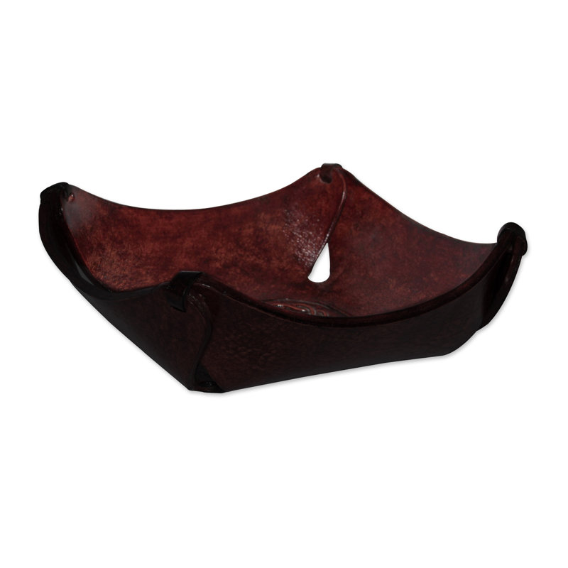  Fauteuil carré en cuir