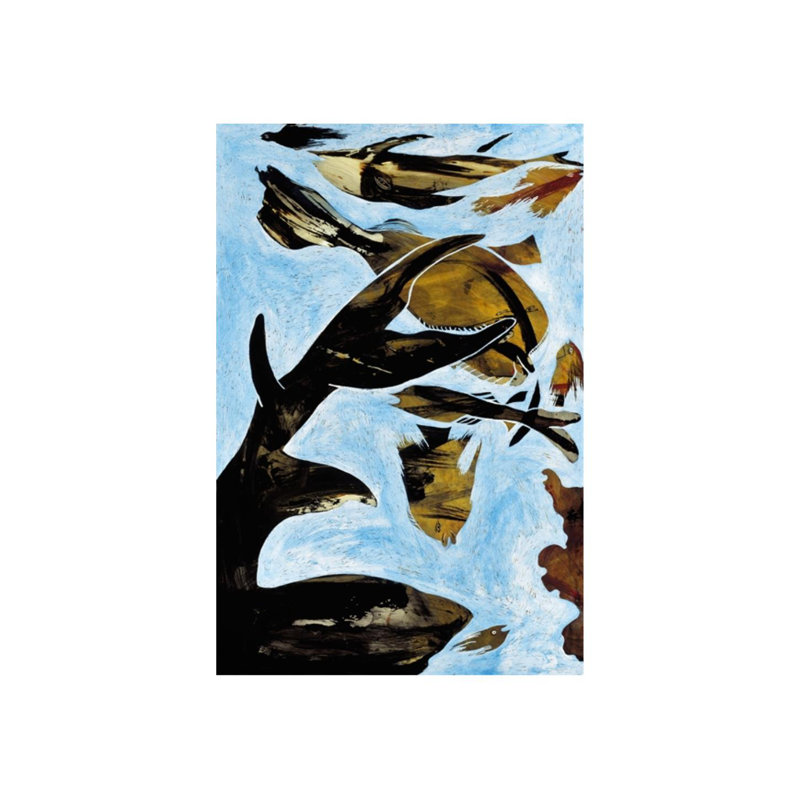 «How Deep is the Sea II» par Leonardo Lanzolla, impression sur toile tendue, Image au pinceau gel