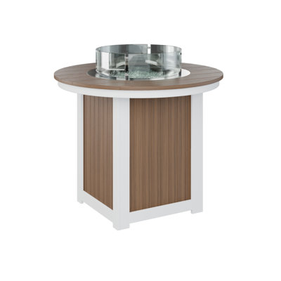 Berlin Gardens Donoma 44″ Round Counter Height Fire Pit Table