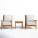 Brunswick Teak 2 - Person Patio Conversation Sets with Cushions