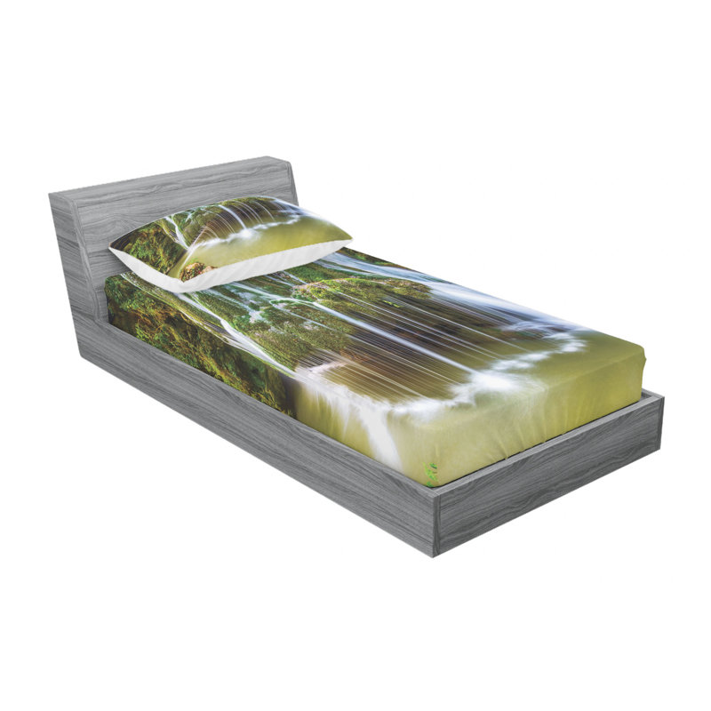 Microfiber Sheet Set, Twin Sheet Set with Fitted Sheet