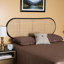 Tête de lit en rotin pour grand lit finlandais brun naturel et noir, H 37,19 po x l 64,89 po x P 1 po-783708244