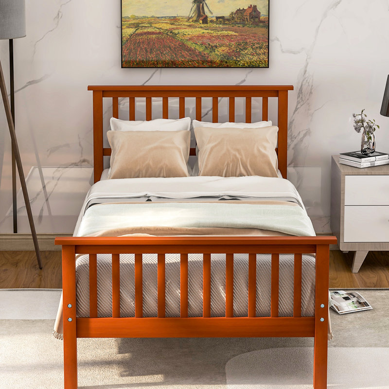 Lit plateforme en chêne avec repose-pieds - améliore la performance de la tête de lit et offre une expérience de chambre à coucher relaxante