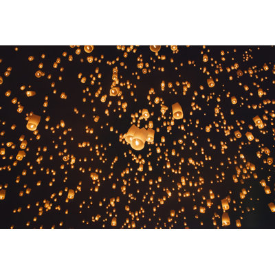 «Floating Asian Lanterns» par Toa55 - photographie sur toile tendue
