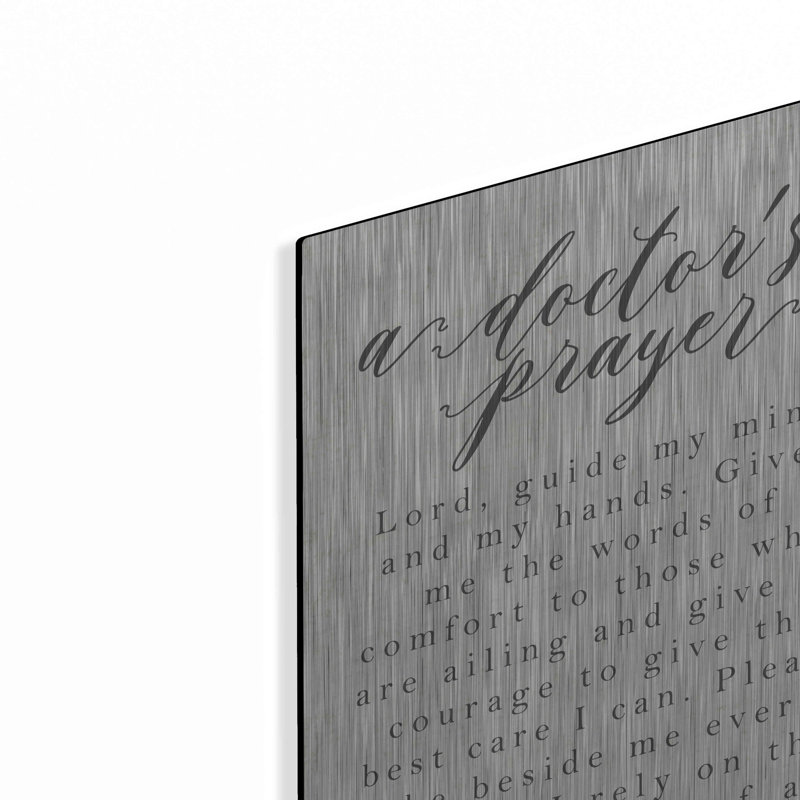 «A Doctor's Prayer» par Lux + Me Designs, art mural, H 16 po x l 12 po