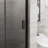 34"X 72" Bifold Frameless Glass Shower Door 1/4 Inch Tempered Clear Glass Pivot Swing Shower Panel Foldable-121998771