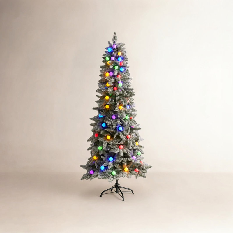 Lighted Artificial Christmas Tree, 6.5' H