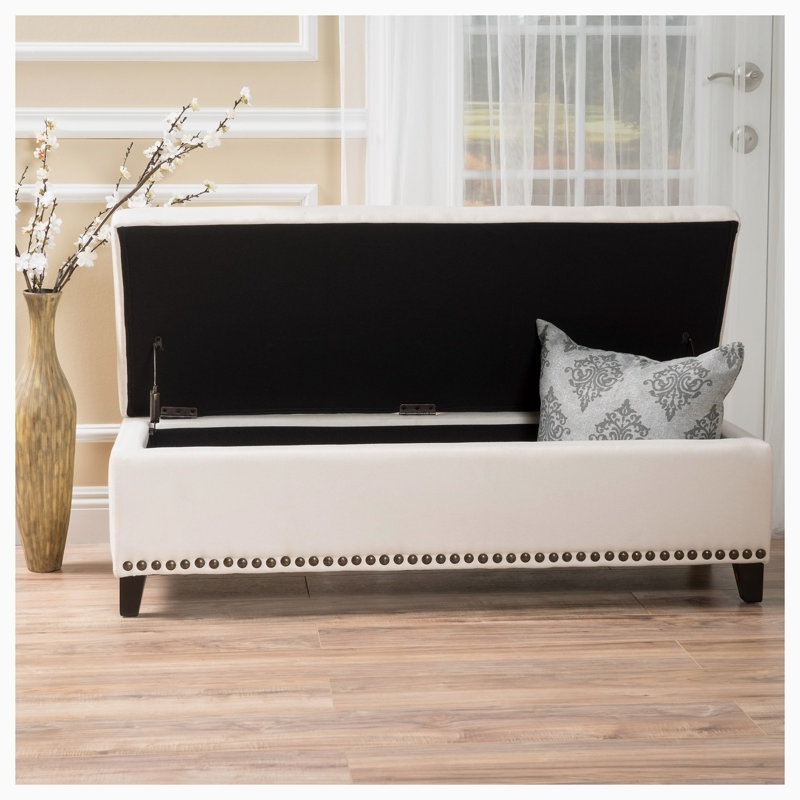 Banc de rangement en tissu Aryahi