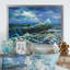 Creative Waves On Dark Sky - reproduction de cadre photo sur toile-1087033143-1087033034