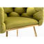 Ensemble de 2 fauteuils avec structure en métal-1735312396