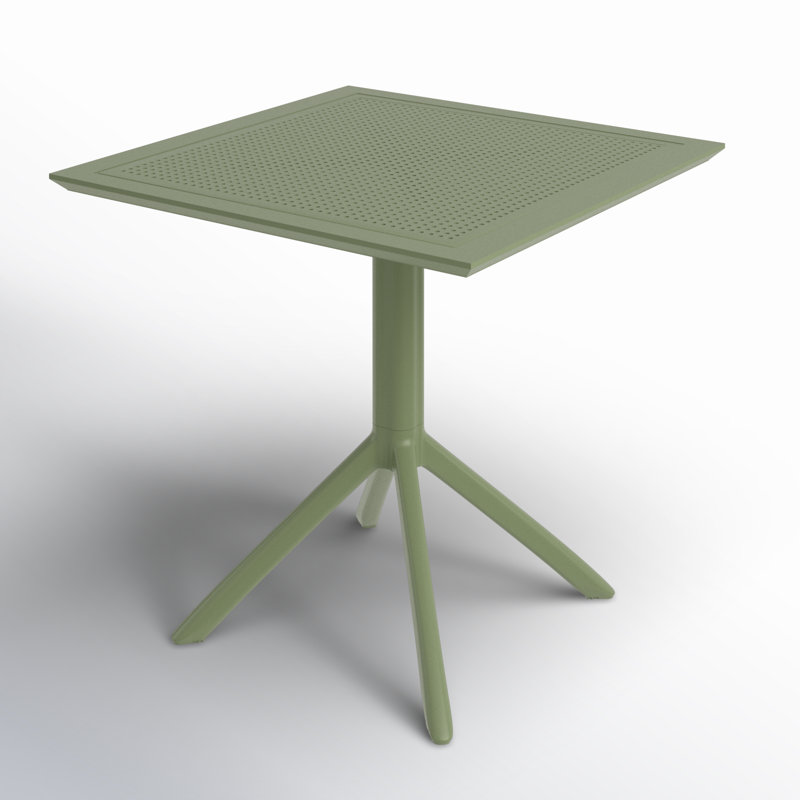Table de salle à manger Farrah, Vert olive, 27.5" W x 27.5" L x 29.5" H, Non