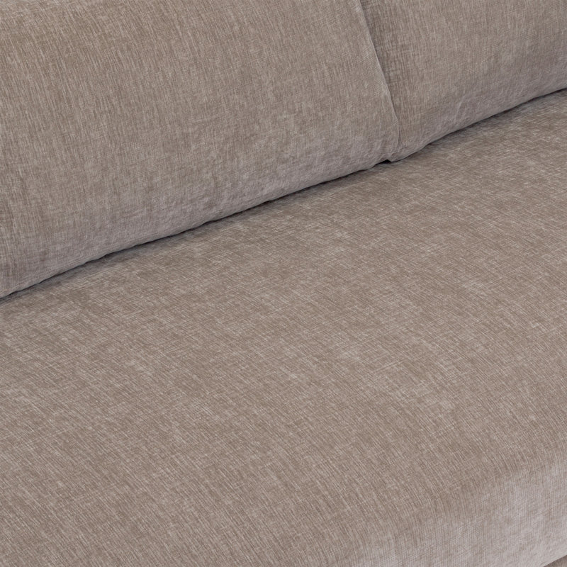 Marcel 99" Fabric Sofa, Taupe Brown