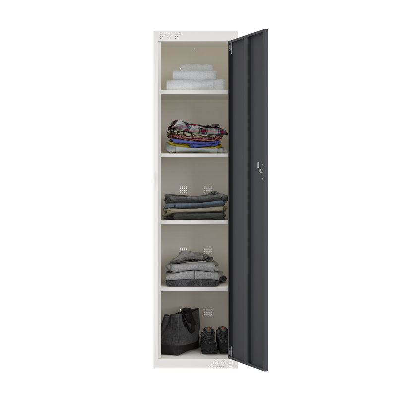 Armoire de rangement en métal avec tablettes KDS