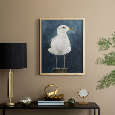 Night Gull I, reproduction encadrée - bois massif