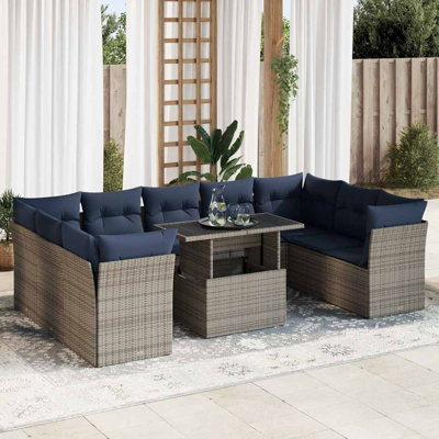 55cm Wide Outdoor Patio Sofa with Cushions