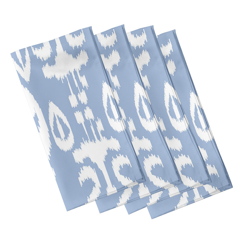 Melchior Polyester Geometric Square Napkin, Blue