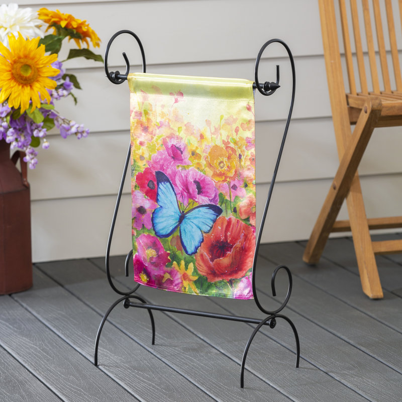 Drapeau de jardin papillon