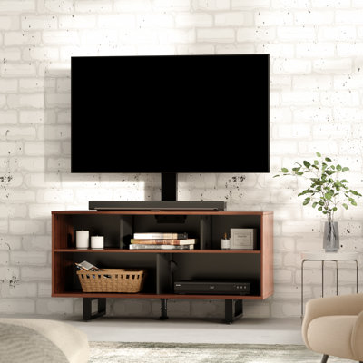 Charlotin Swivel for 32-65 inch LED Screens with Shelving, Holds up to 110 lbs by Wade Logan