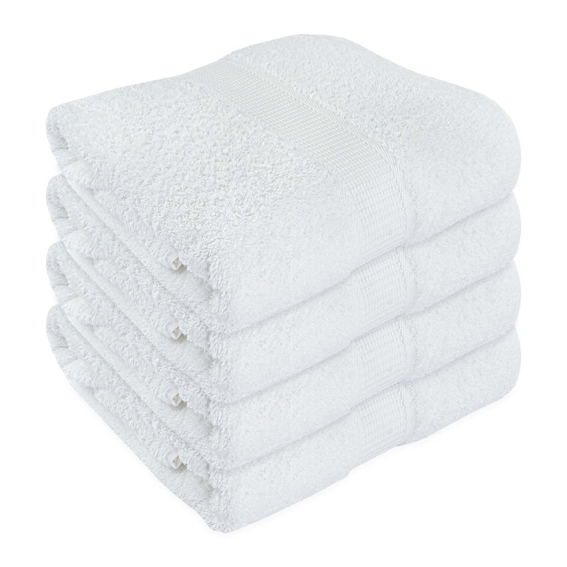 Serviette de bain 100% coton, Blanc