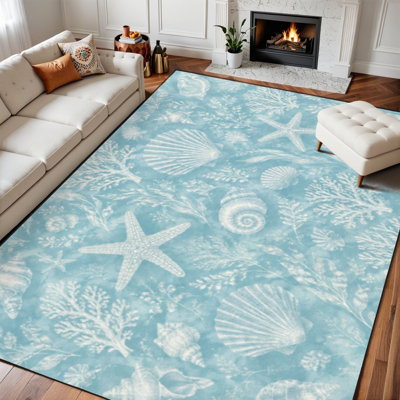 Faux Fur Abstract Rug
