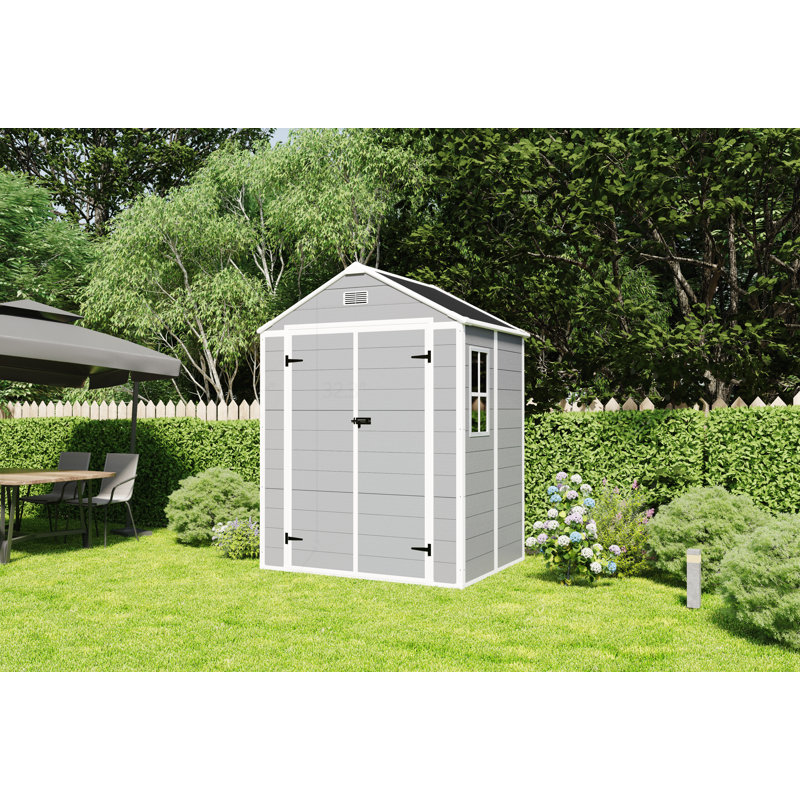 Versatile Resin Storage Shed with Advanced Features for Outdoor Use