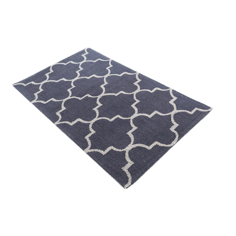 Tapis bleu marine Oharare