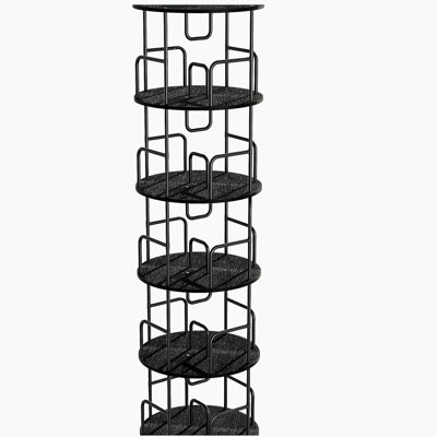 Rotating Bookshelf Tower 5 Tier,Spinning Bookcase, Revolving 360 Book Shelf Narrow Tall Bookcase, Vertical Turning Round storage Bookshelf ,Book Shelf Organizer for Bedroom, Living Room