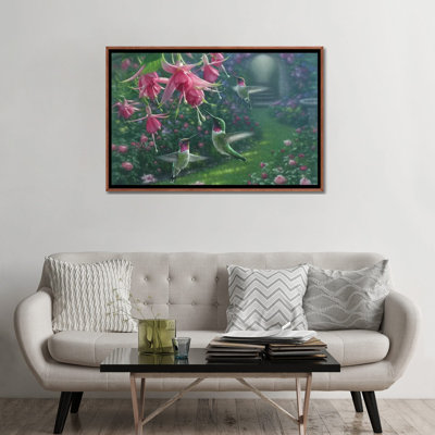 «Hummingbird Haven, Horizontal» par Collin Bogle - impression d'art graphique