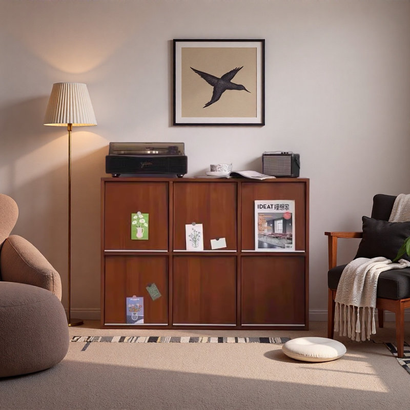 Armoire de rangement de salon, H 32,28 po x l 44,49 po x P 15,75 po