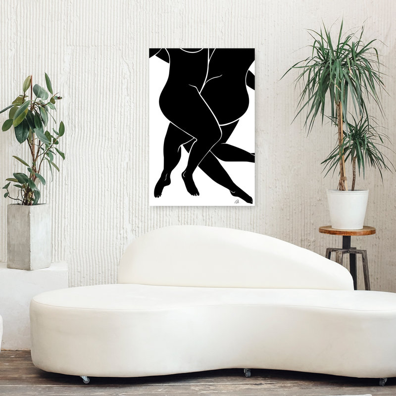 Embrassez les formes, impression d'art moderne abstrait minimaliste, 36" H x 24" W