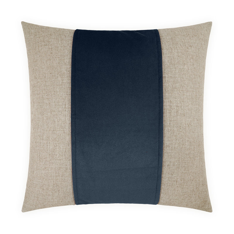 Jefferson Band Throw Pillow, Azure, Rectangle 14"H x 24"W