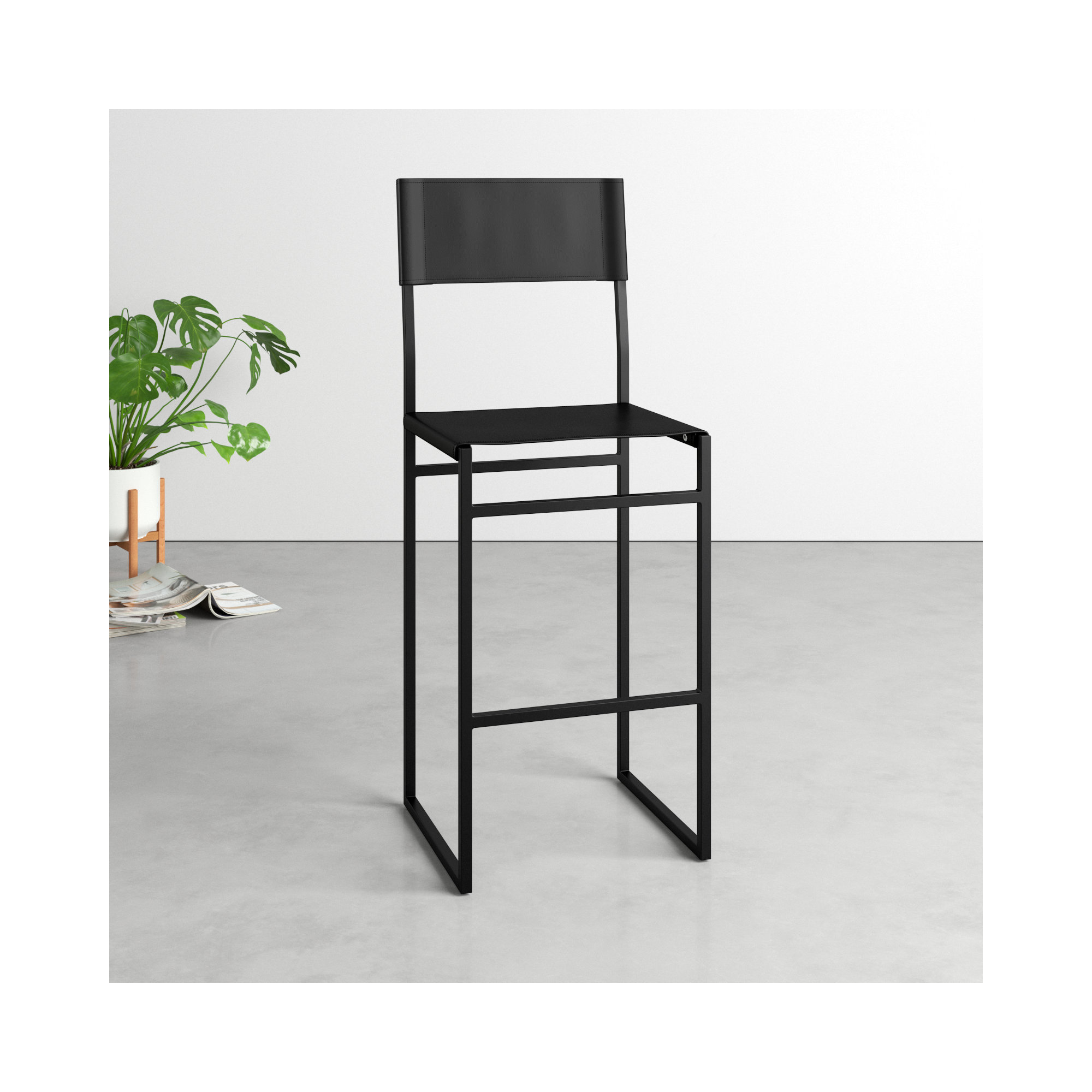 Fairbanks Bar & Counter Stool, Counter Stool (26" Seat Height), Black