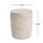Outdoor/Indoor Lightweight Concrete Side Table, Elegant Travertine Finish for Versatile Use and Durability