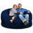  4000 (4 ft.): Teen, Adult Bean Bag Chair, Navy Suede-953251230-972704459