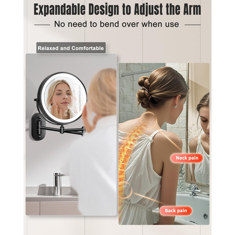 Miroir de maquillage mural 30X / 1X