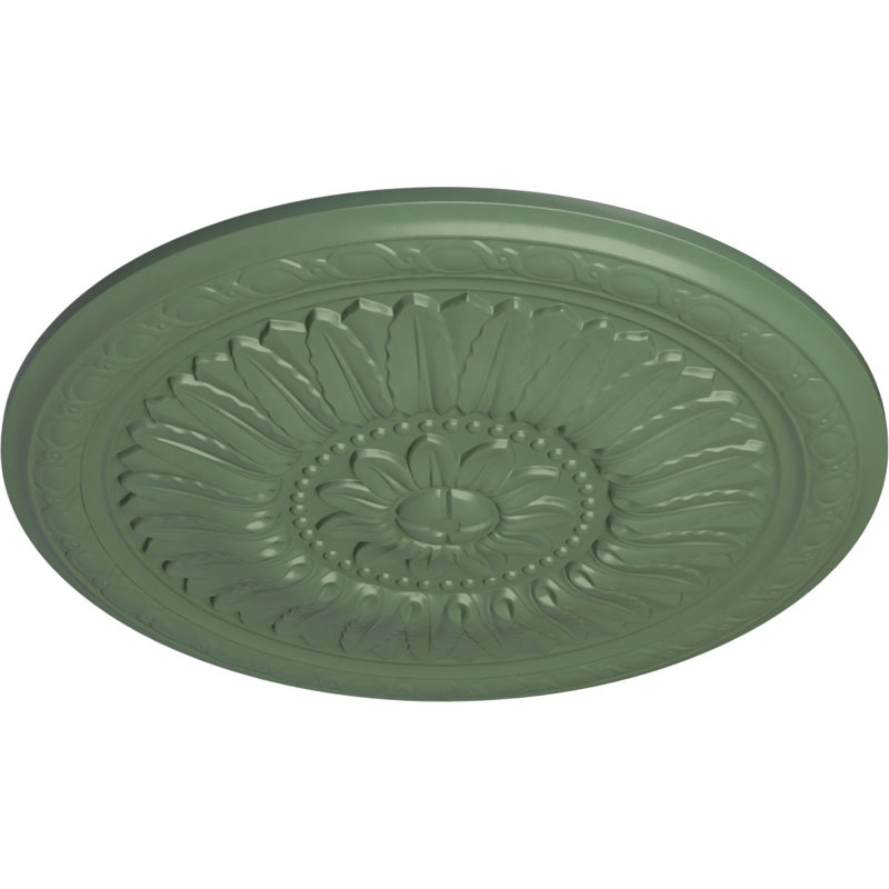 Médaillon de plafond 24 "x P 1 5/8" (convient aux auvents jusqu'à 9 1/4 "), Vert athénien