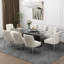 Chaise d'appoint rembourrée en velours Farr avec pieds argentés Farr-1497764402