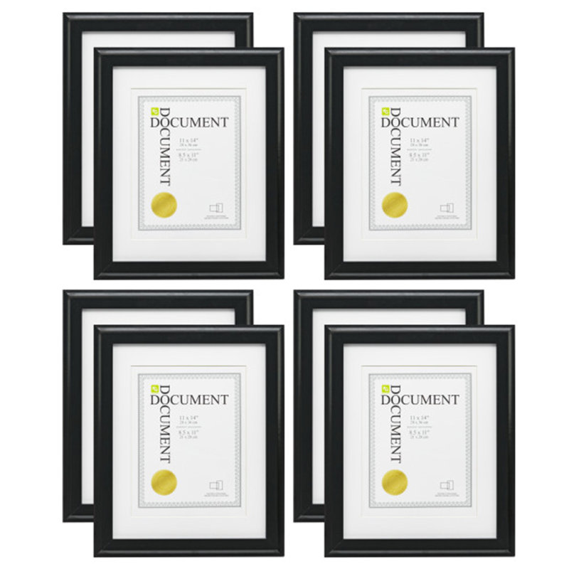 Picture Frame with Mat, Black