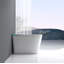 Toilette moderne et intelligente avec siège de bidet intégré, siège d'auto ouverture / fermeture de toilette intelligent, capteur de pied, affichage à DEL, veilleuse, eau chaude et sécheuse