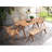 Dining Table With Natural Color - Ideal For Outdoor Enjoyment And Meals Finish Rectangular Tabletop Entertaining