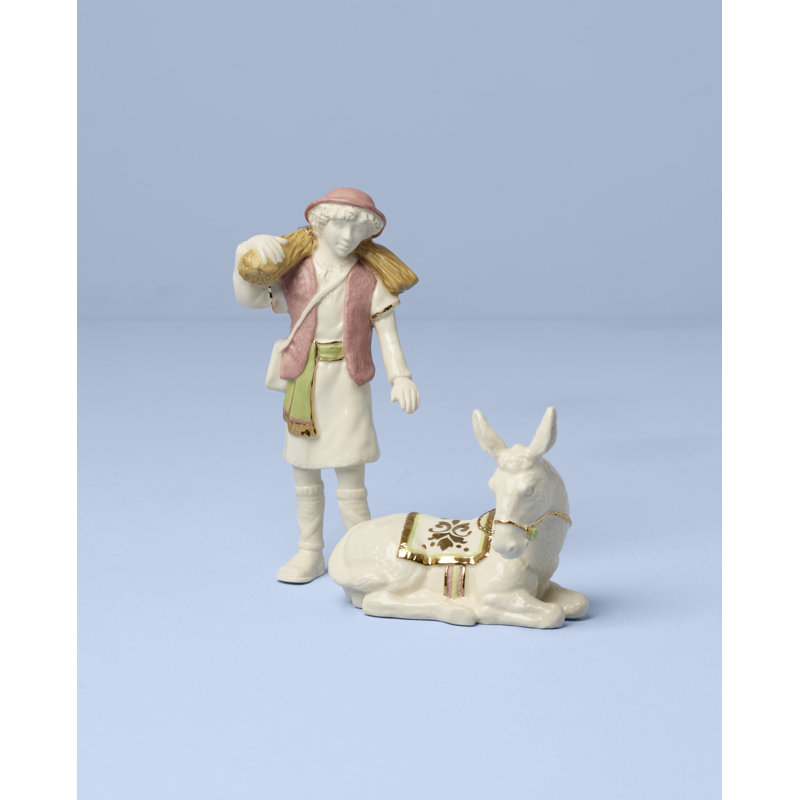 First Blessing Boy with Donkey Figurine